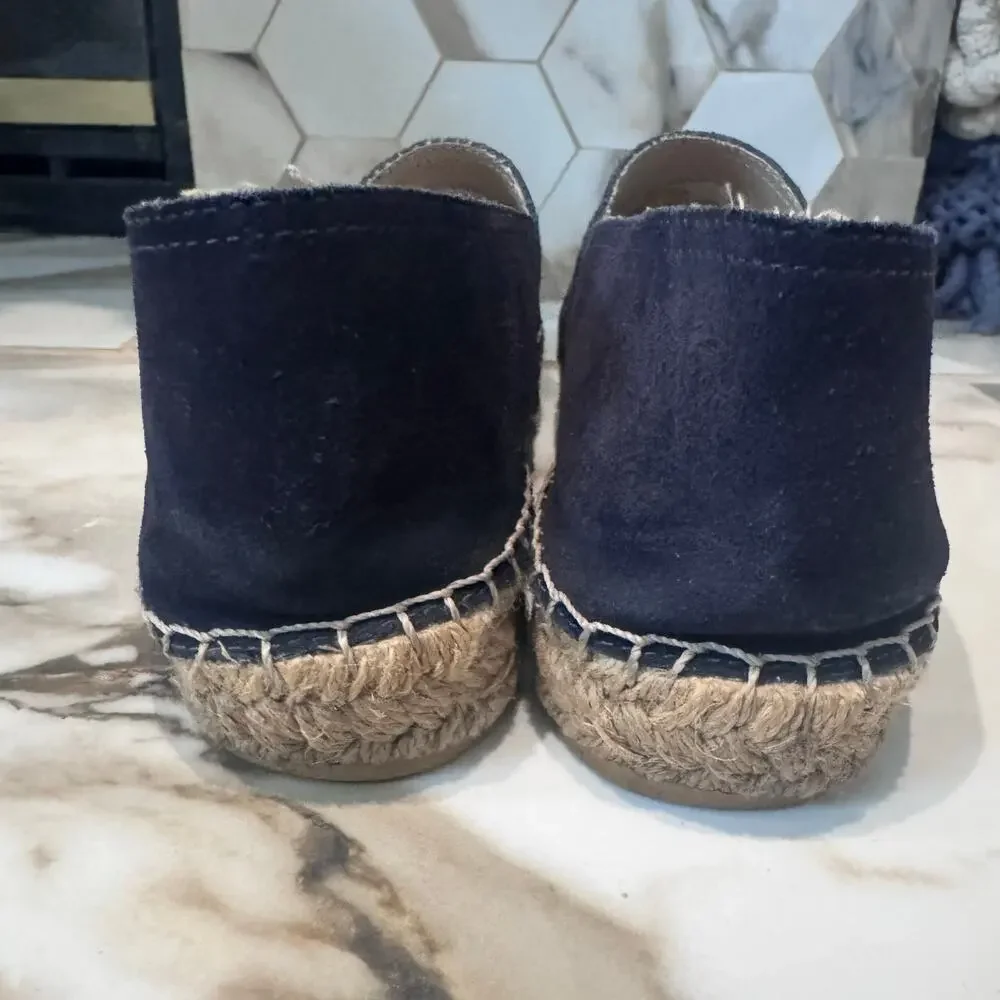 Cervera Women's Navy Blue Suede Lucky Horseshoe Espadrilles Size‎ 10 Casual